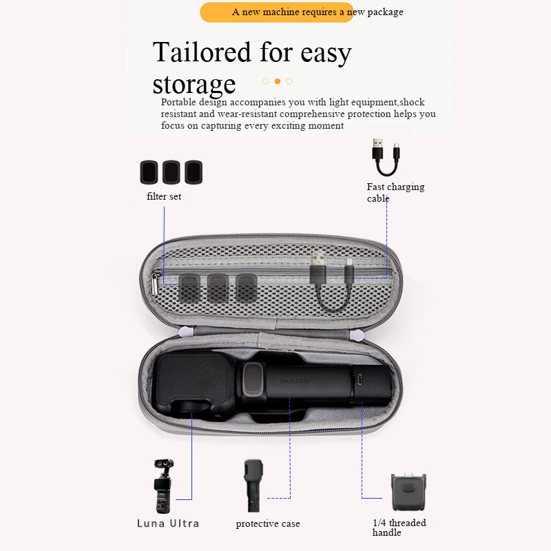 حقيبة تخزين لكاميرا Insta360 L - مراجعة Drone Gimbal Case وسعره
